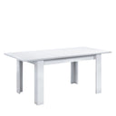 TABLE DE SALLE À MANGER EXTENSIBLE 90X140X190 CM BLANC ARTIK
