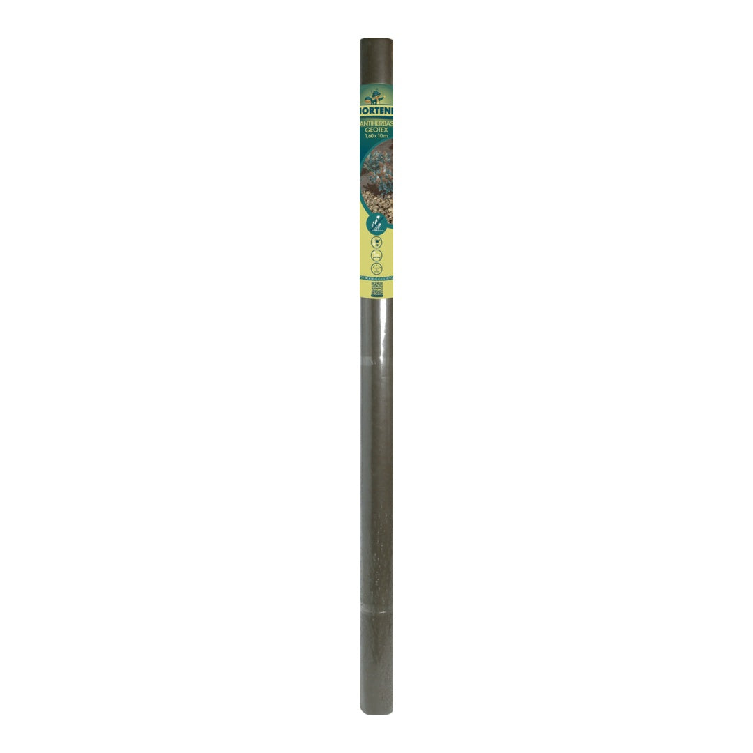 Malla antihierbas geotex 1,60x10 m marrón nortene