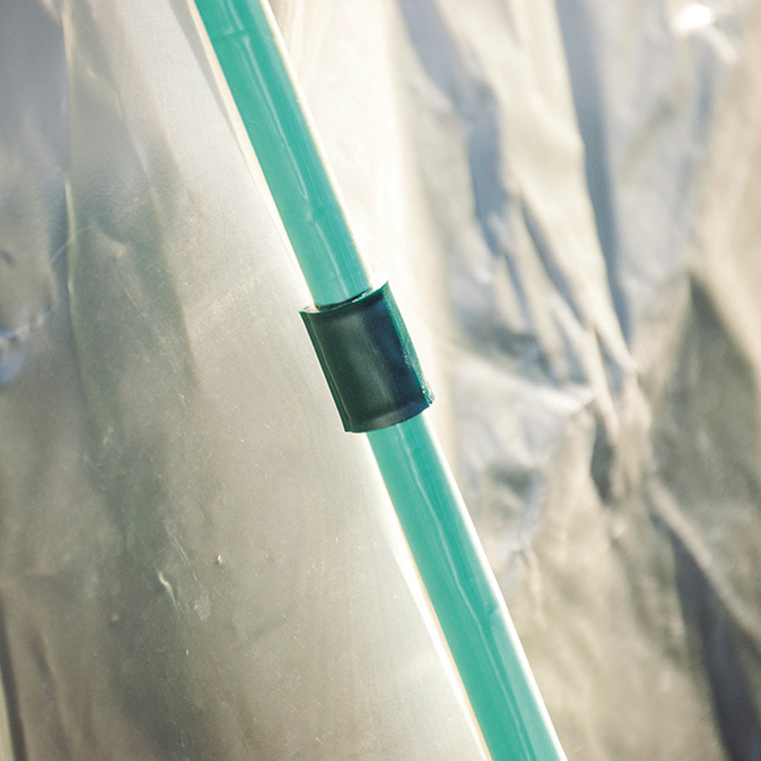 Confezione da 20 clip per archi di serre in PVC verde Nortene