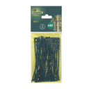 Lot de 40 attaches de câble en plastique pour tuteurs de plantes, 17 cm, vertes, vert nord