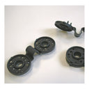 Lot de 300 clips de fixation, noirs, Nortene