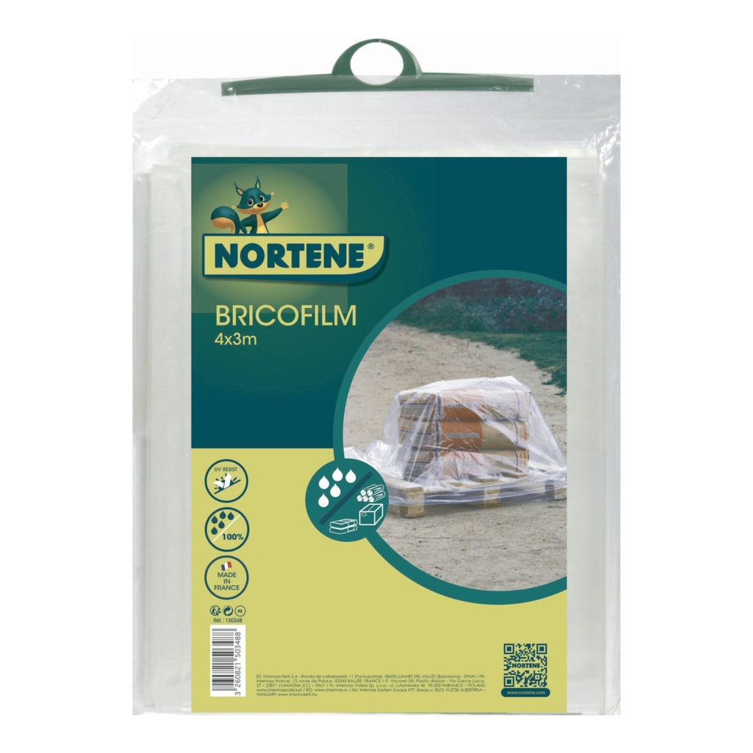 Pellicola protettiva trasparente Nortene 4x3m