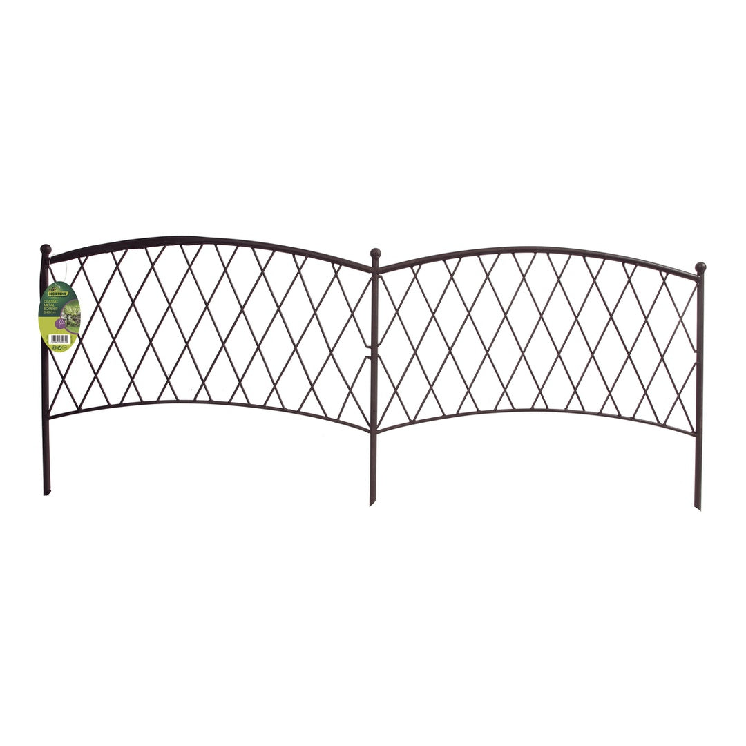 GARDEN EDGE METAL BORDER 0.4X1 M BROWN NORTENE