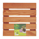 Soporte con ruedas madera flora roll nortene