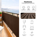 Barreira de PVC Nortene castanho de plástico de um lado