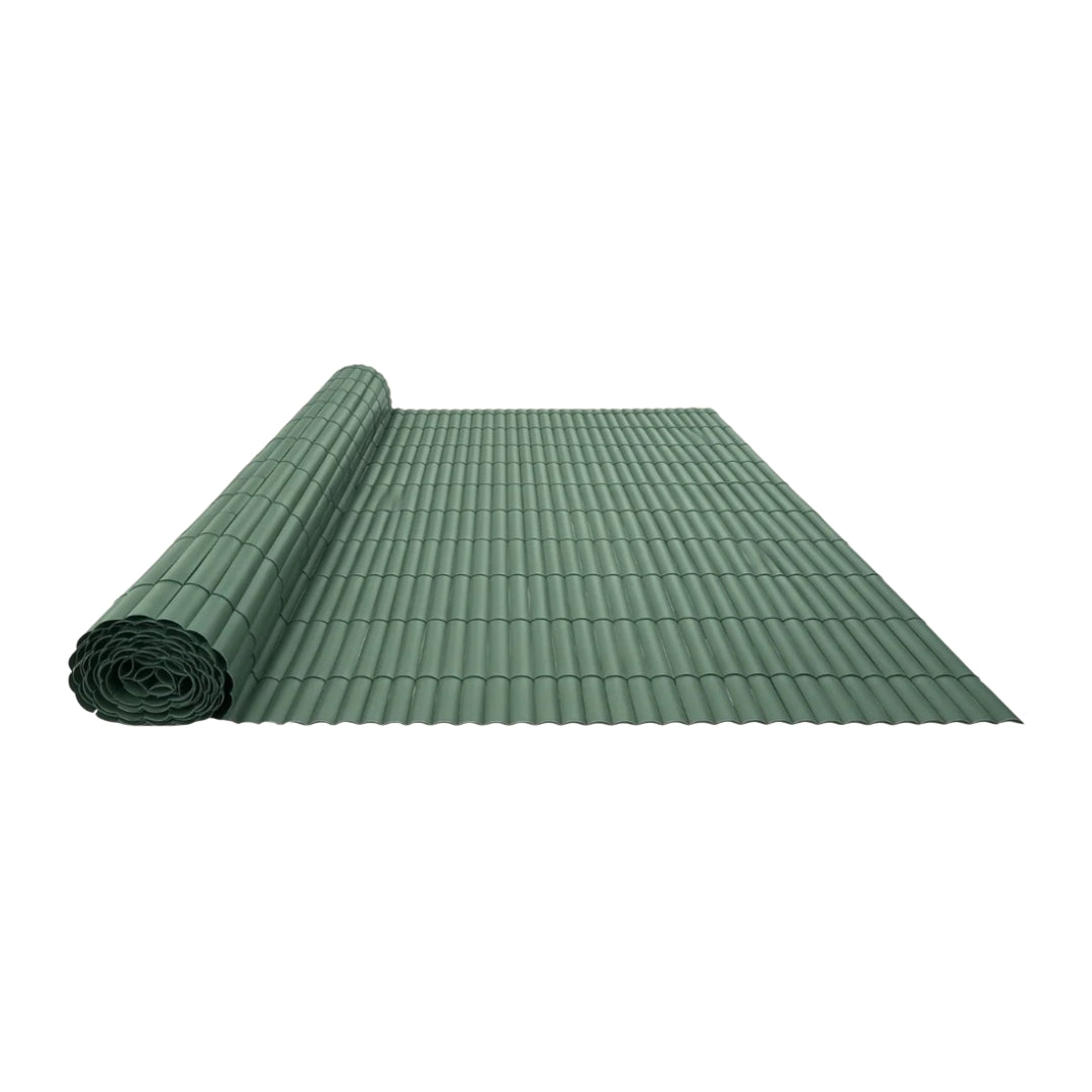 Cañizo pvc simple cara plasticane verde nortene
