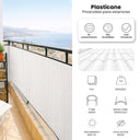 Cañizo pvc simple cara plasticane blanco nortene