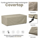 Funda protectora mesa rectangular 205x105x70 cm nortene