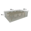 Funda protectora mesa rectangular 325x205x90 cm nortene
