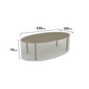 Housse de protection pour table ovale 230x130x70 cm nortene