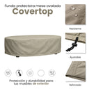 Funda protectora mesa ovalada 230x130x70 cm nortene