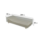 Funda protectora tumbona 200x80x40 cm nortene