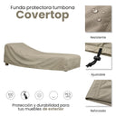 Housse de protection pour transat 200x80x40 cm nortene