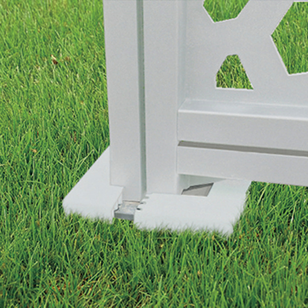copertura decorativa per ancoraggio basfix 2x12,5x12,5 cm bianco nortene