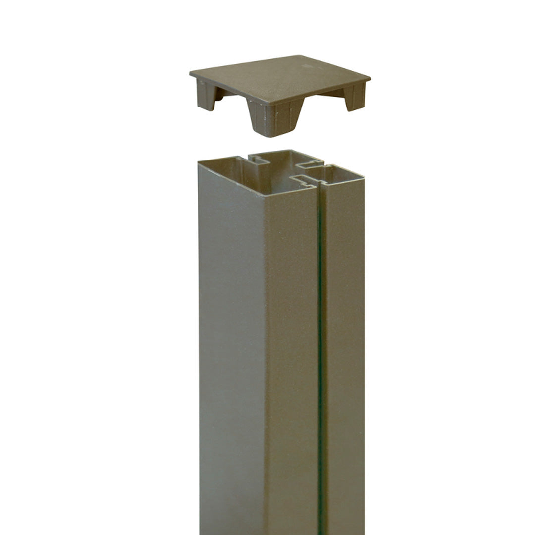 Copertura per palo alupost 2,1x6x6 cm ossido settentrionale