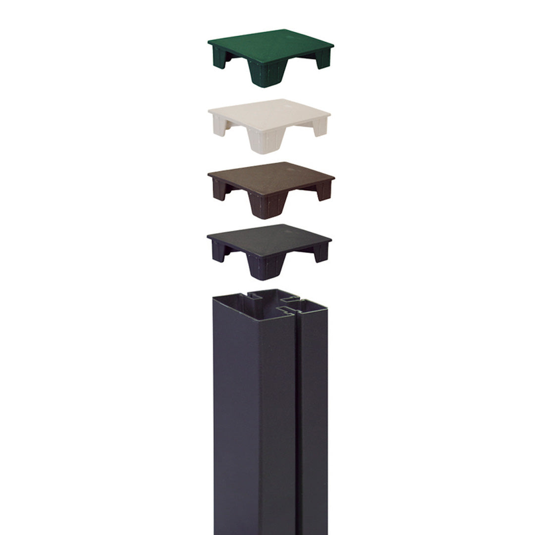 Tapa para poste alupost 2.1x6x6 cm verde nortene