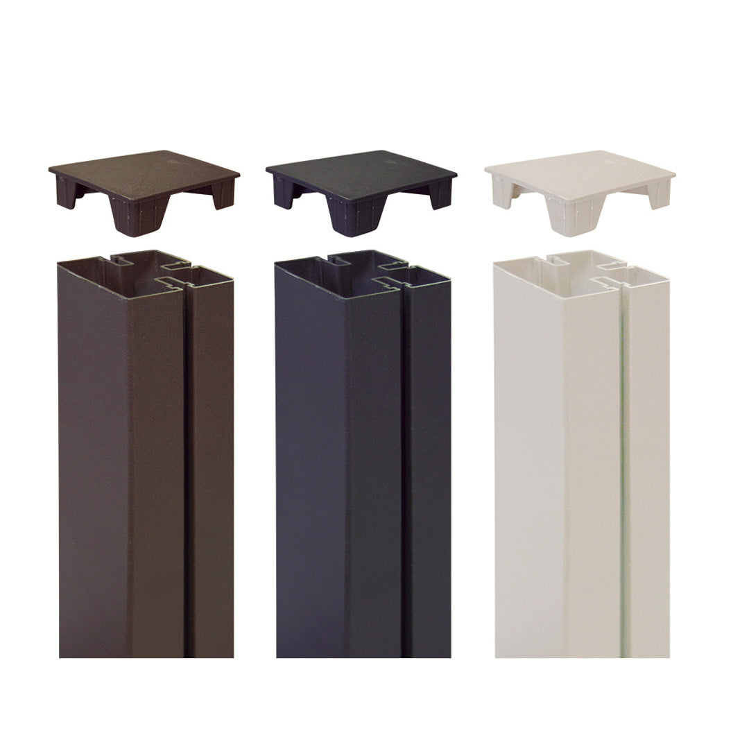 ALUPOST POST COVER 2.1X6X6 CM WHITE NORTENE