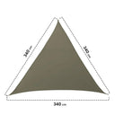 Kit tenda da sole a vela Sunnet elastica triangolare 3,4 x 3,4 x 3,4 m nortene