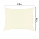 Kit de toldo de vela elástico quadrado Sunnet 3,4 x 3,4 m Nortene