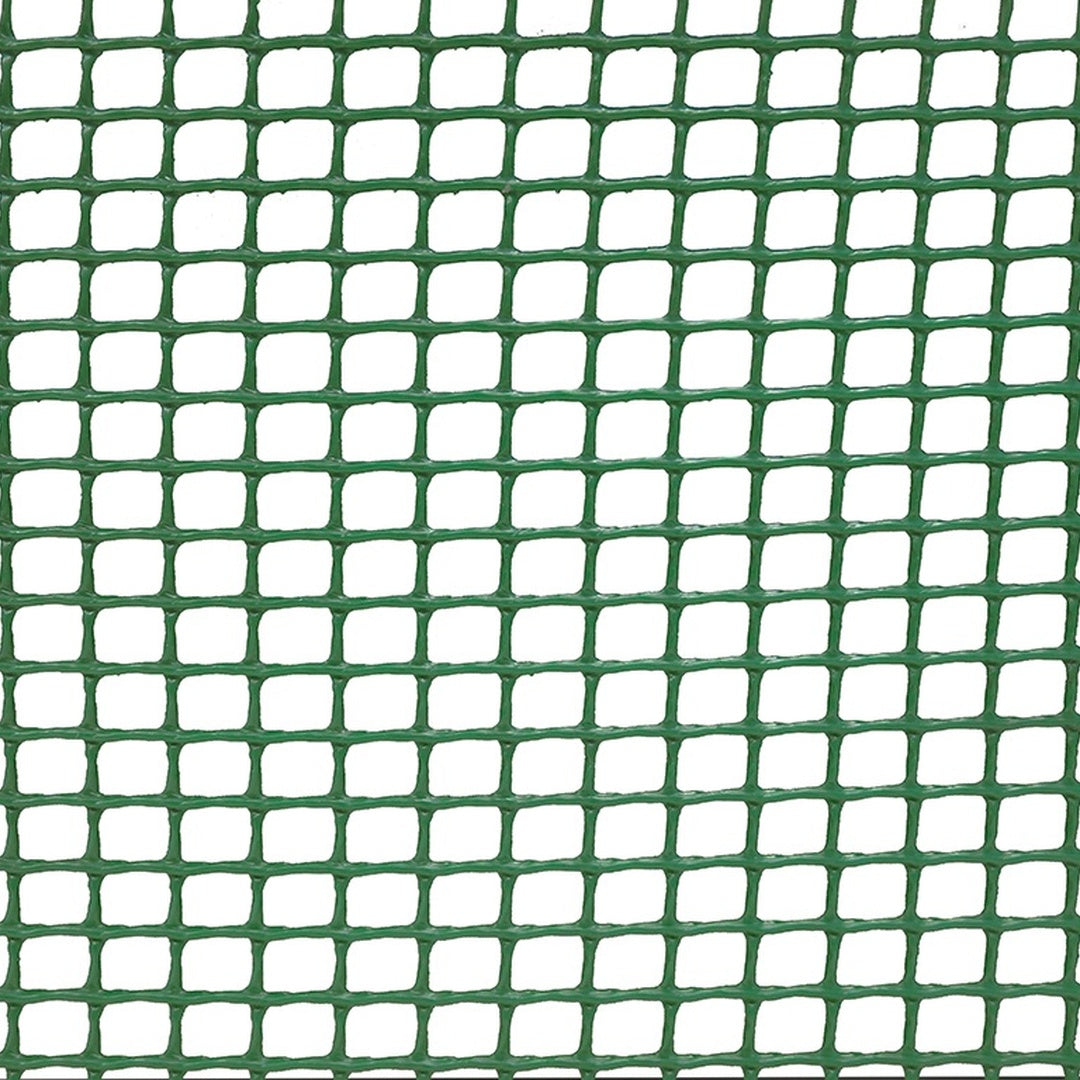 Tela plástica quadrada premium de 10 mm, 1x25 m, verde-norte
