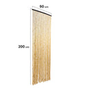 Cortina puerta hong kong marfil 70 lineas 90x200 cm nortene
