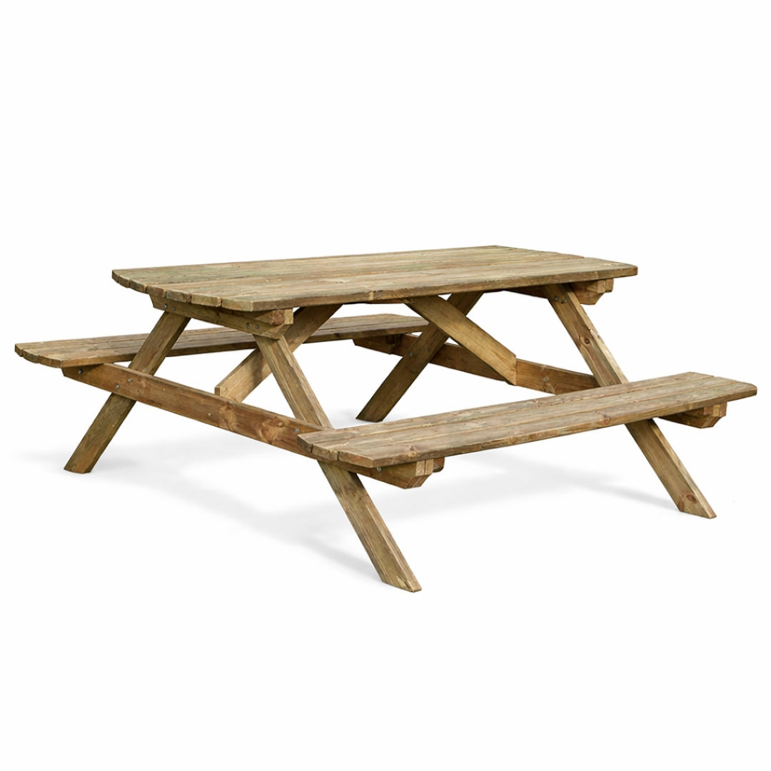 Mesa picnic basic madera de pino 72x172x159 cm nortene
