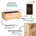 Jardinera de madera Dora Nortene