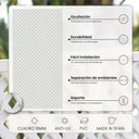 Pack instalación Celosía PVC 18 MM + 3 Perfiles BLANCO