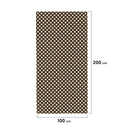 Treillis fixe en PVC marron 18 mm