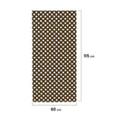 Treillis fixe en PVC marron 18 mm