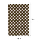 Treillis fixe en PVC marron 18 mm