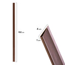 FINISHING PROFILE U BARREL PVC 1.5M BROWN NORTENE 