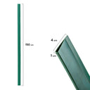 FINISHING PROFILE U HARDWARE PVC 1.5M GREEN 