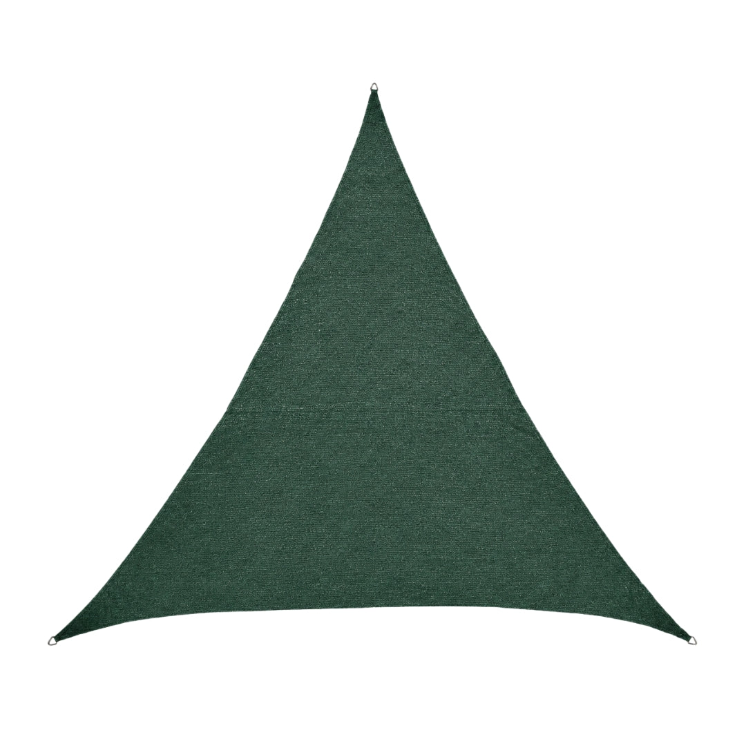Toldo vela permeable triangular 3x3x3 m verde nortene