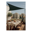 Toldo vela permeable triangular 3x3x3 m gris nortene