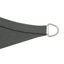 Toldo vela permeável, retangular, 3,6 x 3,6 m, cinzento-claro