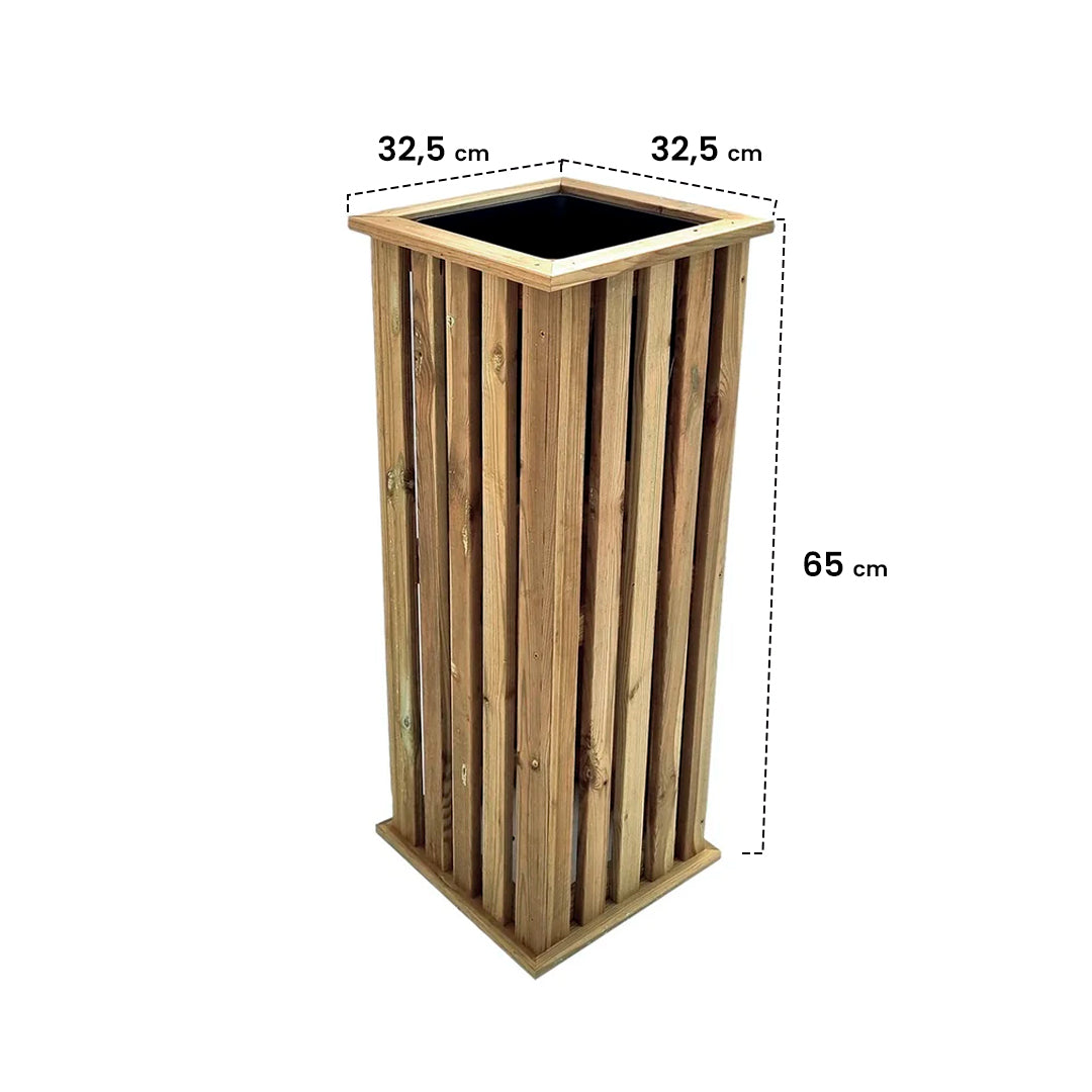Jardinera vertical talia planter 32,5x32,5x65 cm nortene