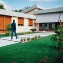 Gazon artificiel vert Denia Evolution 30 mm 2x20 m Nordene