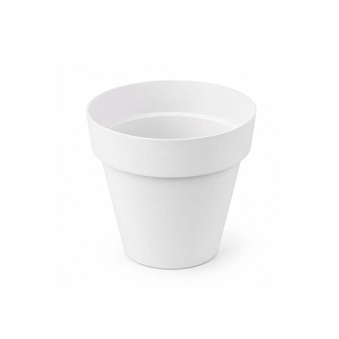 Maceta redonda TES blanco ø26 cm
