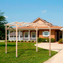Kit pérgola madera 3x2.5x2.4 m + postes 7x7