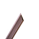 Profil de finition en U, fût en PVC, 1,5 m, marron