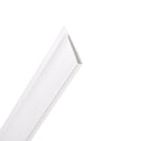 Profilé de finition U Hardware PVC 1,5 m blanc