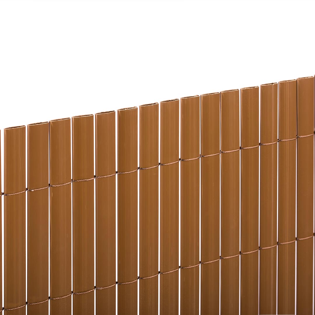 Cañizo pvc essential recycane doble cara 20 mm marron