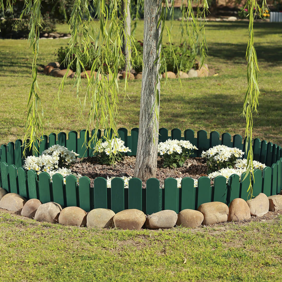 CONFEZIONE DA 5 BORDI PER TAVOLI CLICKBORDER LOP 40X20CM VERDE
