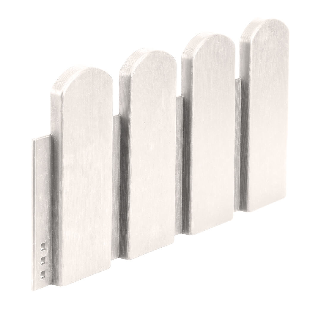 Lot de 5 bordures de table ClickBorder Lop 40 x 20 cm blanches
