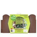Lot de 5 bordures de tableau ClickBorder 40 x 20 cm marron