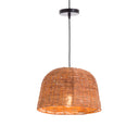 LAMPADA A SOSPENSIONE IN RATTAN NATURALE SONORO 31X20 CM