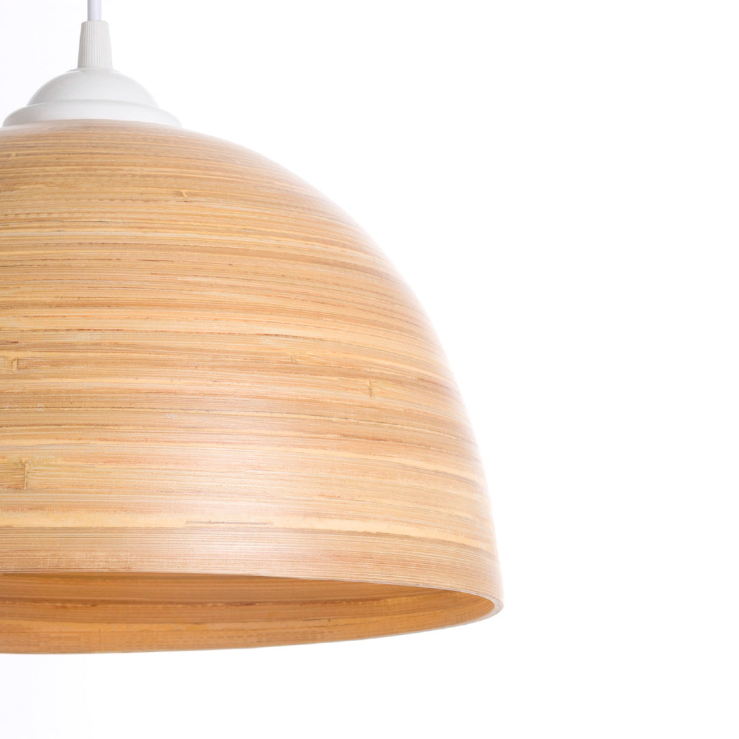 LAMPADA A SOSPENSIONE IN BAMBÙ NATURALE HOANG 30X18 CM