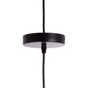 LAMPADA A SOSPENSIONE FEI IN METALLO-RATTAN NERO 22X21 CM