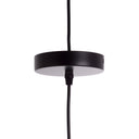 LAMPARA COLGANTE SHARPEY METAL-RATTAN NEGRO 31X20 CM